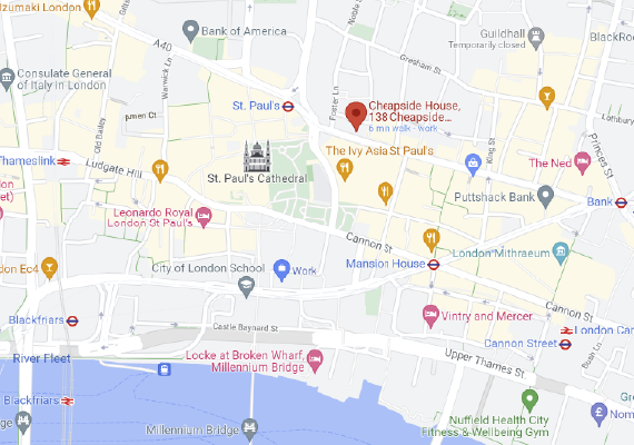 map-London, UK - Head office