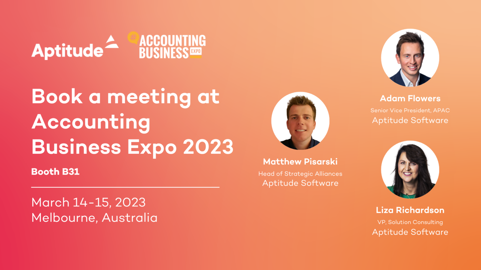 Accounting Business Expo 2023 Aptitude Software